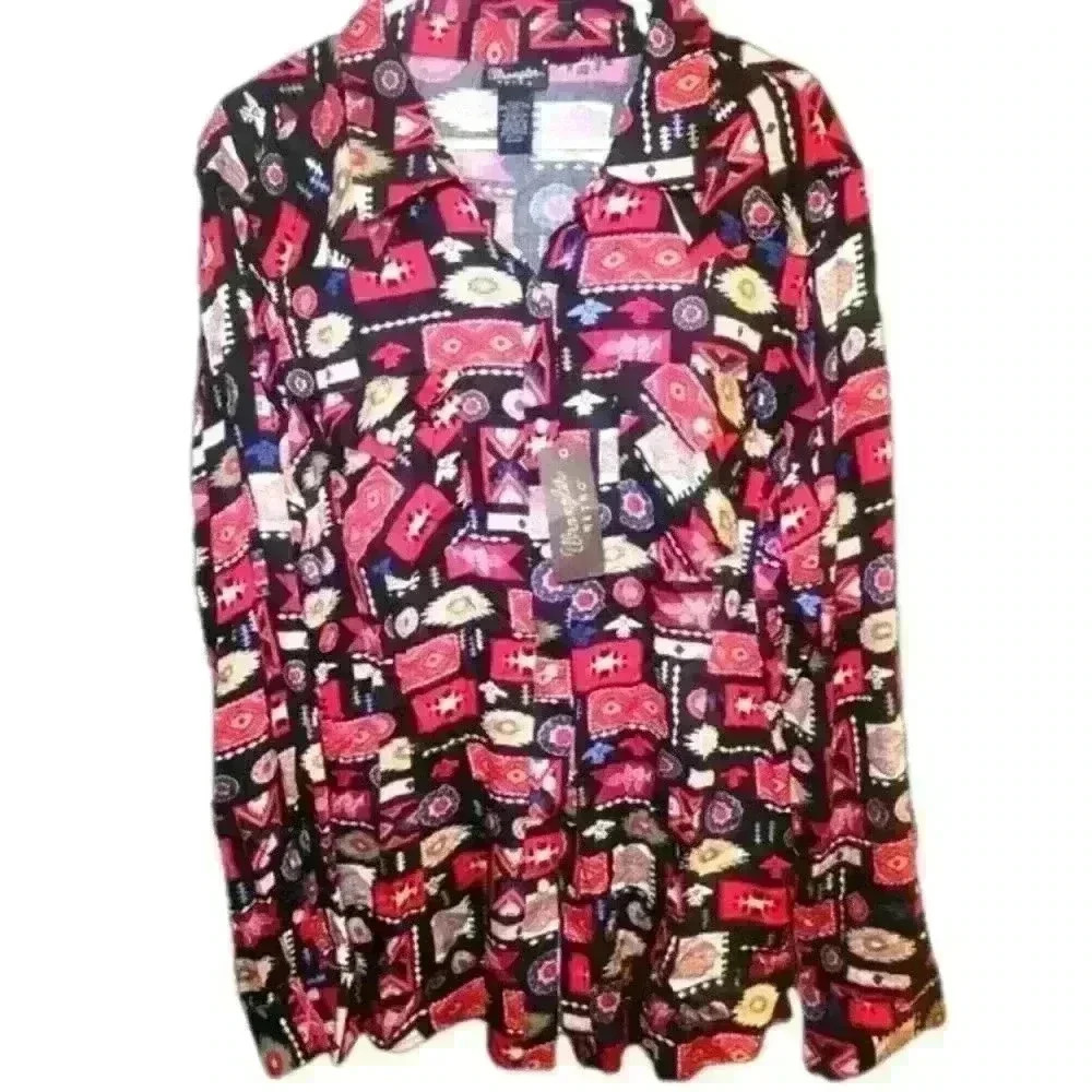Wrangler Retro Womans sz XXL Western show shirt. Lightweight NWT